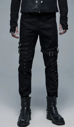 model showing front of pants