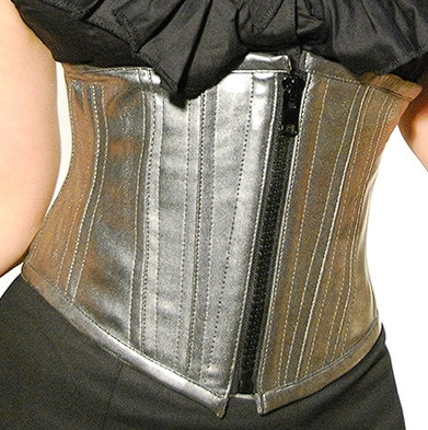 model showing front of cincher