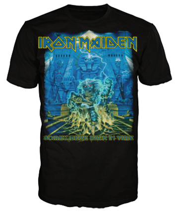 iron maiden somewhere back in time t shirt