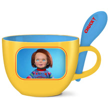 Load image into Gallery viewer, side of mug on display with spoon
